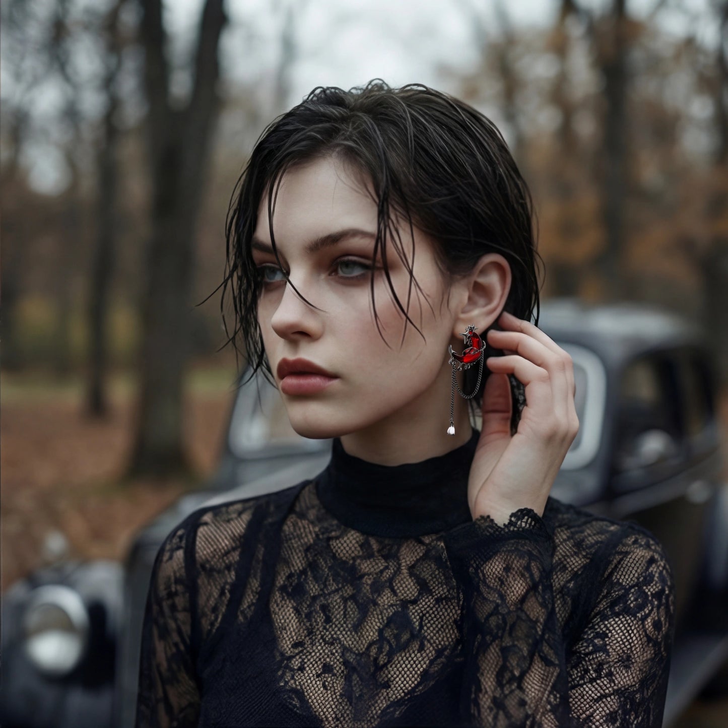 Blood Moon Earrings by WarBeardProject