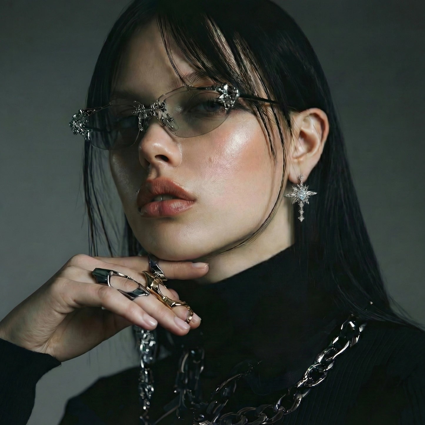 Celestial Cross Earrings by WarBeardProject