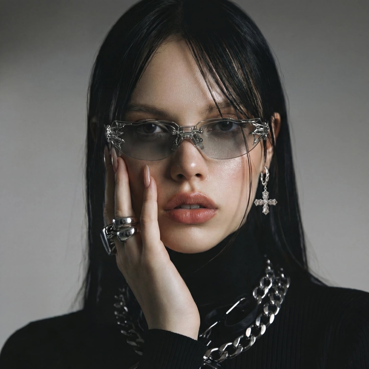 Divine Cross Drop Earrings by WarBeardProject