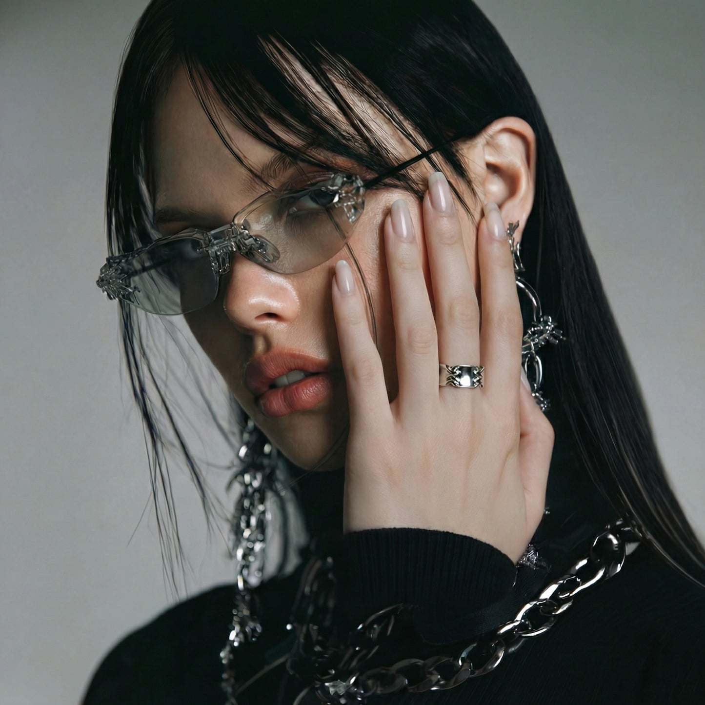 Chain Bridge Cuff Ring by WarBeardProject