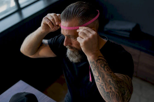 Veteran measuring head for hat size
