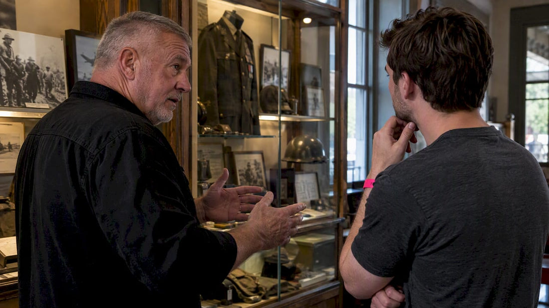 Veteran explaining phrase to civilian