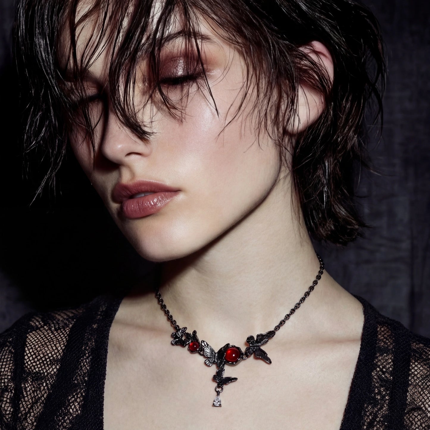 Gothic Rose Vine Necklace by WarBeardProject
