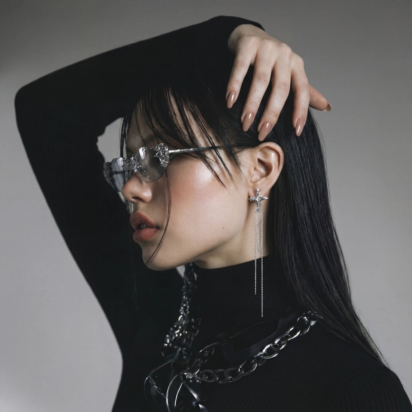 Celestial Cross Tassel Earrings by WarBeardProject