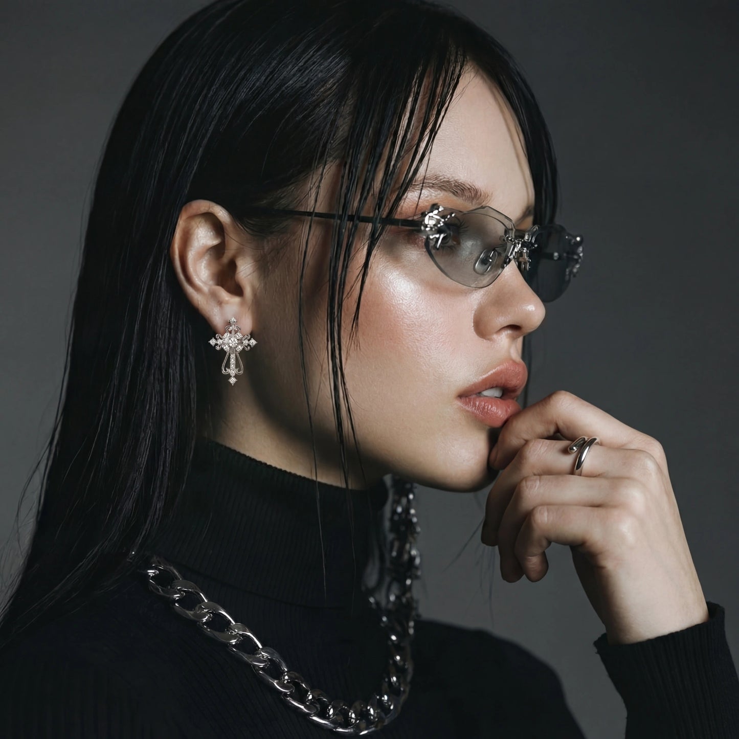 Divine Grace Cross Earrings by WarBeardProject